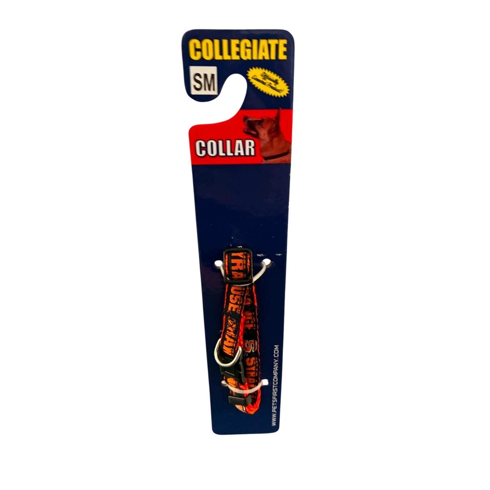 Pets First Syracuse University Dog Collar Small Orange New NCAA Collegiate SM
